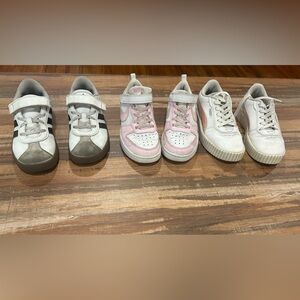 Stylish Kids Sneakers - White and Pink